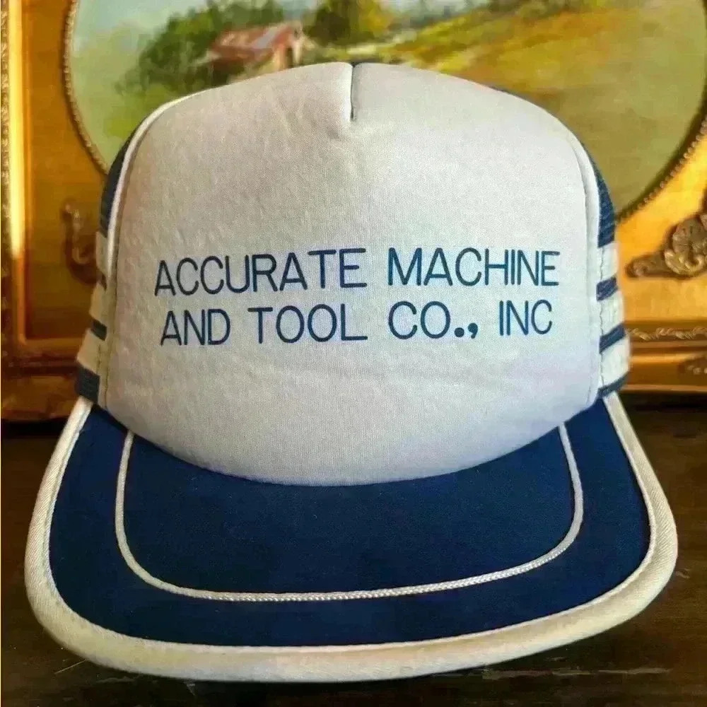 3Stripe Vintage trucker hat 80s SnapBack mesh. Not worn.